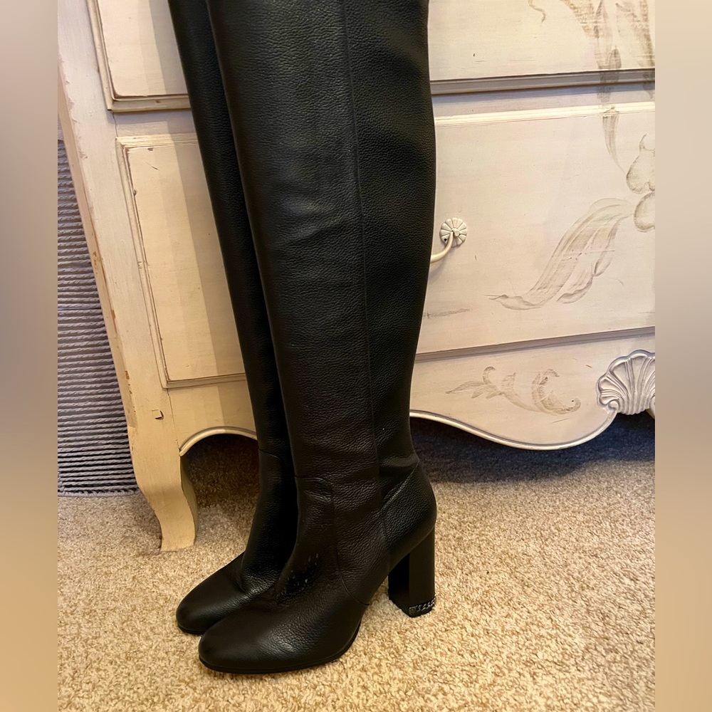 Black Michael Kors knee high boots